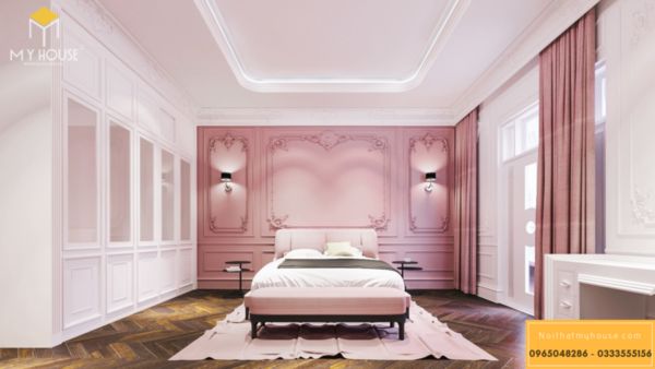 Phòng ngủ màu hồng